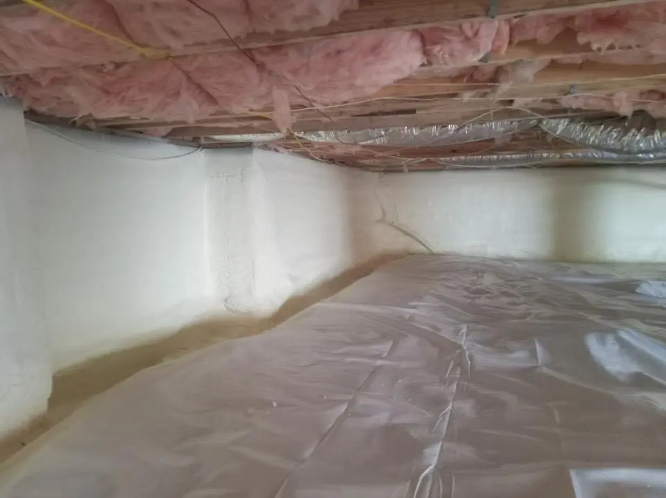 Crawl space encapsulation with closed-cell spray foam for Roof Waterproofing in Birch Bay